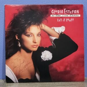 Gloria Estefan to "Tim" Signed Vinyl LP Record Miami Sound Machine Let It Loose